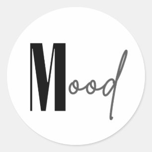 Mood Classic Round Sticker