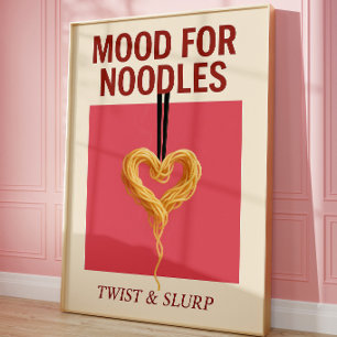 Mood for Noodles Kitchen Wall Art Ramen Love