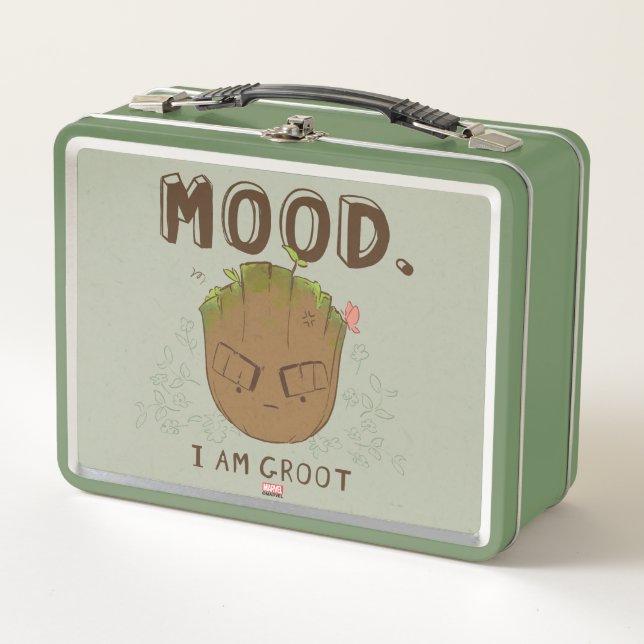 Mood. I Am Groot Metal Lunch Box (Front)