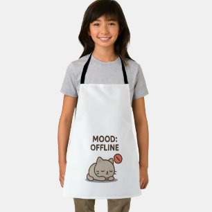 Mood: Offline – Funny Cartoon Offline Design Apron