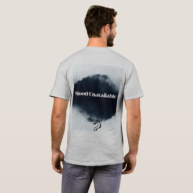 “MOOD UNAVAILABLE : Starry Silence Drop” T-Shirt (Back Full)