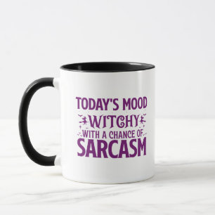 Mood Witchy With a Chance of Sarcasm Halloween Mug