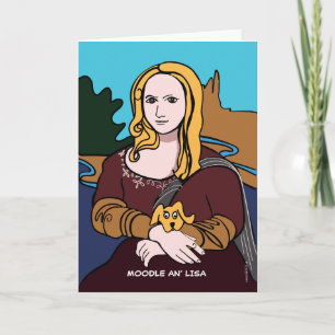 Moodle An' Lisa Funny Dog Gift Card