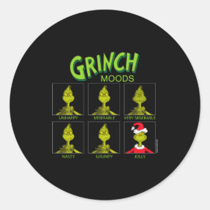 Moods Chart Christmas Edition Classic Round Sticker
