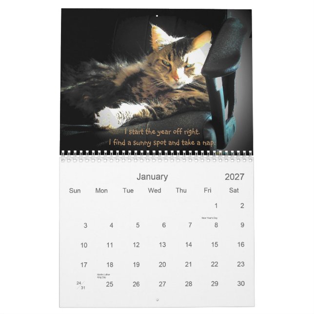 Moods of a Grumpy Angel Calendar (Jan 2027)