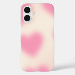Moody Aesthetic Pink Heart  iPhone 16 Case
