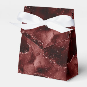 Moody Agate Henna Blood Red Garnet Jewel Tone Favor Box