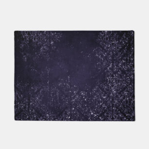 Moody Agate Midnight Indigo Deep Purple Glam Doormat
