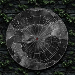 Moody Agate | Onyx Black Silver Vampy Goth Glitter Dartboard<br><div class="desc">90s grunge inspired dark, sophisticated watercolor marbled agate stone in a deep moody jewel tone with faux metallic foil and glitter veins in a rich, dramatic featuring abstract fluid swirls and glitter veins. From the "Till Death Do Us Part" collection, this gorgeous feminine hand-painted gradient adds the perfect pop of...</div>