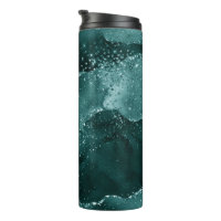 Moody Agate | Teal Green Malachite Rich Jewel Tone