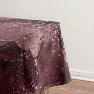 Moody Agate Wine Bordeaux Sangria Merlot Maroon Tablecloth
