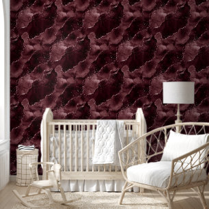 Moody Agate Wine Bordeaux Sangria Merlot Maroon Wallpaper