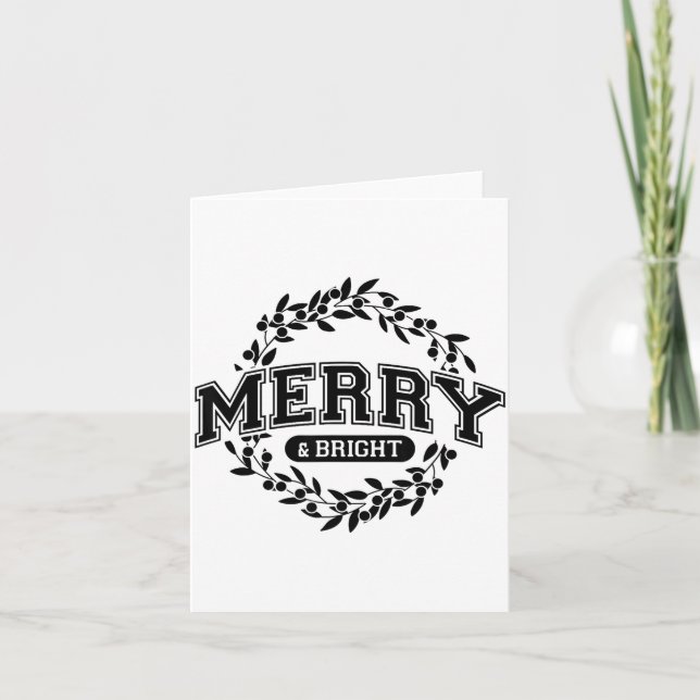 Moody And Uptight Merry And Xmas Bright Matching C Card (Front)