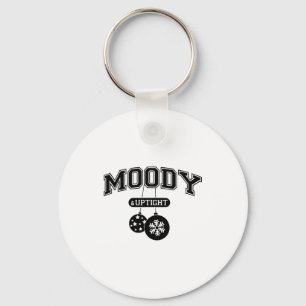 Moody And Uptight Merry And Xmas Bright Matching C Keychain