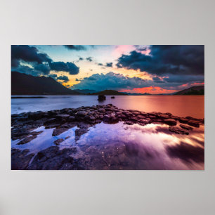 Moody Atmospheric Sunset Poster