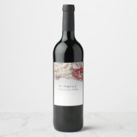Moody Blue Crystal Elegant Romantic Wedding Wine