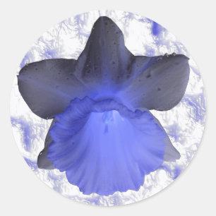 Moody Blue Dripping Daffodil Sticker
