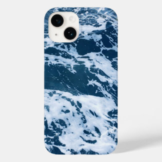 Moody Blue Ocean Waves Case-Mate iPhone 14 Case