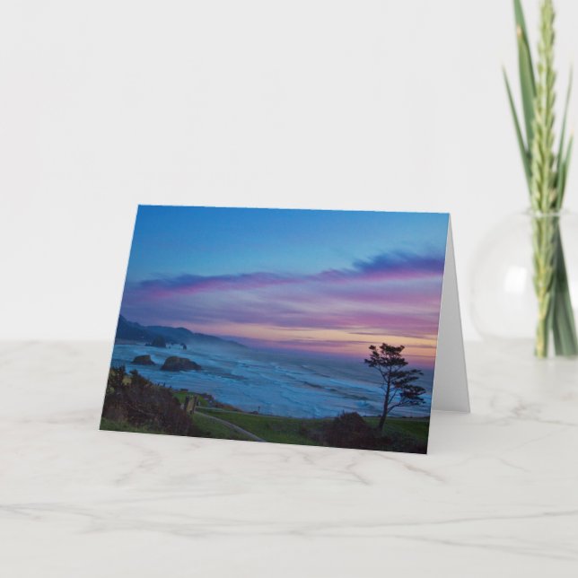 Moody Blues - Ecola State Park sunset Card (Front)