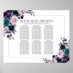 Moody Boho   Eggplant Purple 8 Top Seating Chart