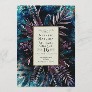 Moody Bouquet faire-part de mariage botanique