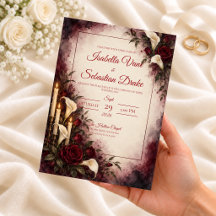 Moody Calla Lily Rose Wedding
