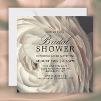 Moody Charm White Floral Bridal Shower