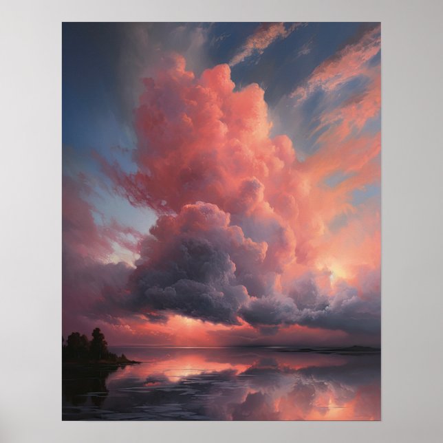 Moody Clouds Art Print Poster (Front)