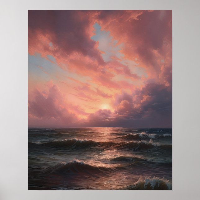 Moody Clouds Art Print Poster (Front)
