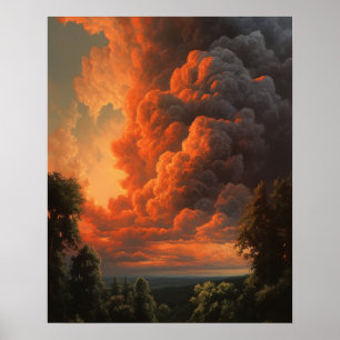 Moody Clouds Art Print Poster