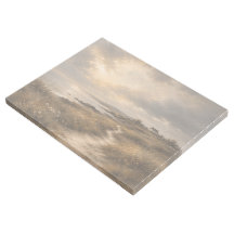 Moody Coastal Cottage Canvas