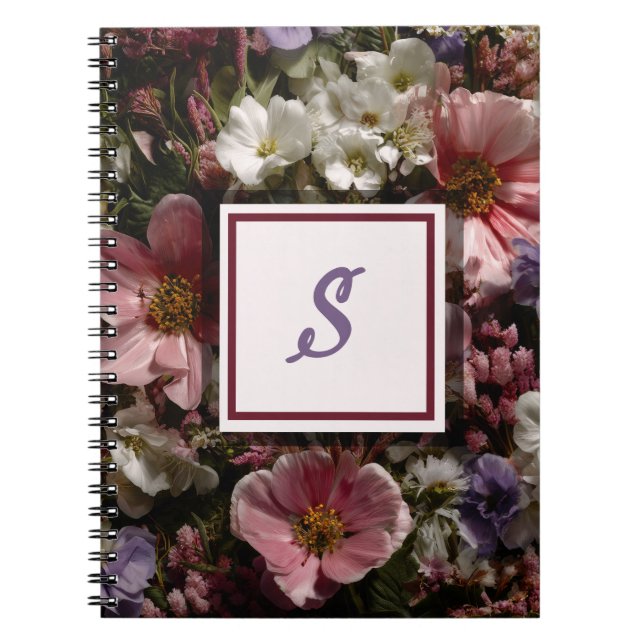 Moody Color Floral Carnet initial (Devant)