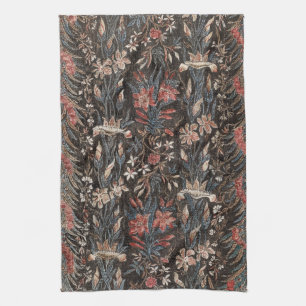 Moody Dark Academia Botanical Lily Wall Art Kitchen Towel