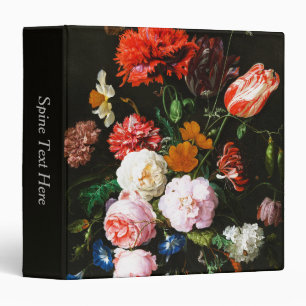 Moody Dark Floral Botanical Fine Art Print Binder