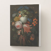 Moody Dark Floral Vintage Art