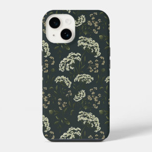 Moody Dark Vintage Floral Print Phone Case