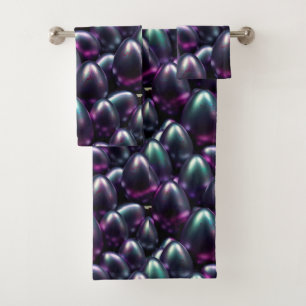 Moody Easter Eggs Bath Towel Set