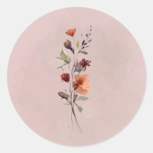 Moody Fall Floral Sprig Sticker