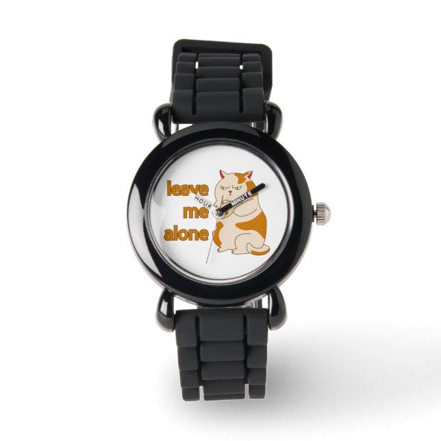 Moody fat cat leave me alone  watch (Front)