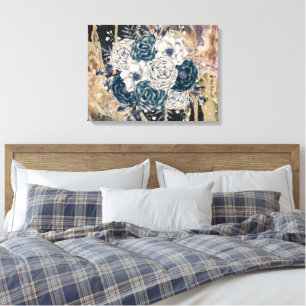 Moody Floral Abstract Vintage Charm Wall Art