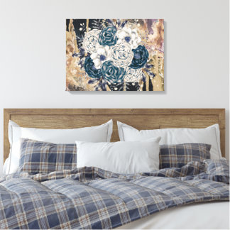 Moody Floral Abstract Vintage Charm Wall Art 