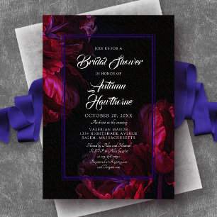 Moody Floral Bridal Shower Invitation
