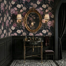 Moody Floral Dark Botanical Peony & Rose