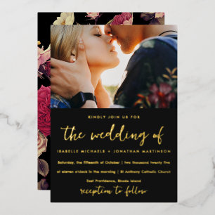 Moody Floral Photo Wedding