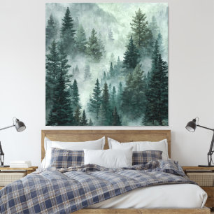 Moody Forest Canvas Print