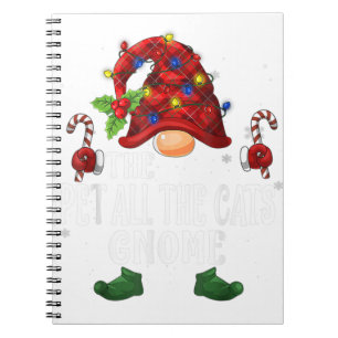 Moody Gnome Buffalo Plaid Matching Family Christma Notebook