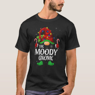 Moody Gnome Buffalo Red Plaid Matching Family Chri T-Shirt