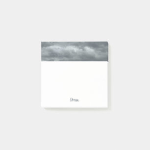 Moody Grey Clouds Square Post-it Notes