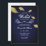 Moody Halloween Party Invitation – Adult Costume<br><div class="desc">Host a Halloween birthday party with a modern, moody twist using this adult costume party invitation. Featuring a deep navy blue background and bold chartreuse leaves, this stylish design is perfect for Sweet 16, 30th, 40th, 50th, or 60th birthday celebrations that break from tradition and stand out from the crowd....</div>