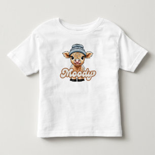 Moody Highland Cow Toddler T-Shirt